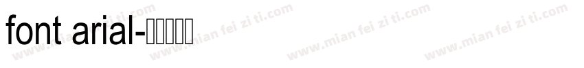 font arial字体转换